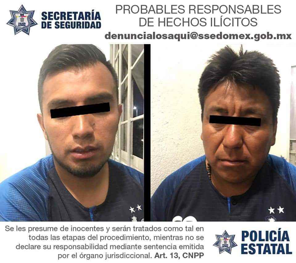 Detienen a dos por robo a transporte público en Naucalpan - contrapapel.mx