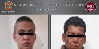 Detienen a dos por robo de vehículo en Edomex