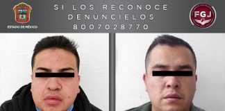 Detienen a dos por robo de vehículo en Edomex