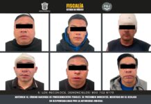 Detienen a seis integrantes del grupo delictivo “Tío Ale” por secuestro exprés y robo a transporte de carga en Jilotepec