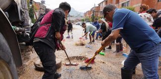 Implementan operativo emergente por inundaciones en La Paz; apoyan a familias en Valle de Los Reyes y Tepozanes