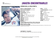 Familiares denuncian desaparición de Jorge de la Cruz Ireta tras detención en Tepetlaoxtoc y presunta liberación en Lerma