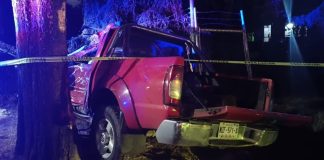 Muere conductor al chocar contra un árbol en la carretera México–Texcoco