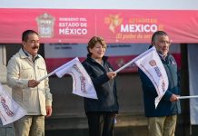 Gobierno de Delfina Gómez envía 15 toneladas de ayuda humanitaria y víveres a Hidalgo tras inundaciones