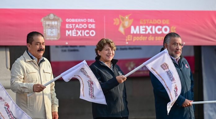 Gobierno de Delfina Gómez envía 15 toneladas de ayuda humanitaria y víveres a Hidalgo tras inundaciones