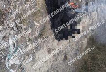 Hallan cuerpo calcinado y todavía en llamas en Cuautlalpan, Texcoco