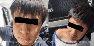 Policías de Chicoloapan detienen a dos motosicarios de 18 y 16 años tras ataque a vendedor de carnitas