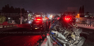 Cinco lesionados tras choque en la Lechería-Tulantongo en Texcoco