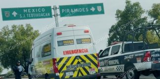 Hallan a hombre acribillado en puente de la México-Pirámides en Teotihuacán