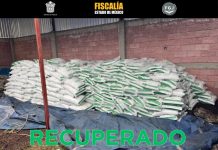 FGJEM recupera 30 toneladas de azúcar en Atenco